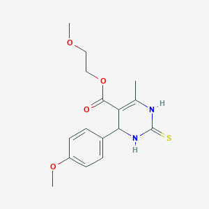 2-Methoxyethyl 4-(4-methoxyphenyl)-6-methyl-2-thioxo-1,2,3,4-tetrahydropyrimidine-5-carboxylate