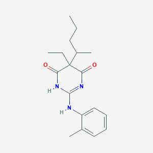 5-ethyl-2-(2-methylanilino)-5-pentan-2-yl-1H-pyrimidine-4,6-dione