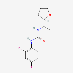 N-(2,4-DIFLUOROPHENYL)-N'-(1-TETRAHYDRO-2-FURANYLETHYL)UREA