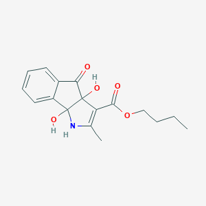 Butyl 3a,8b-dihydroxy-2-methyl-4-oxo-1,3a,4,8b-tetrahydroindeno[1,2-b]pyrrole-3-carboxylate