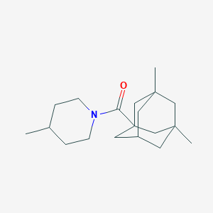 molecular formula C19H31NO B4125294 (3,5-Dimethyl-1-adamantyl)-(4-methylpiperidin-1-yl)methanone 