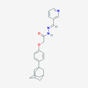 molecular formula C24H27N3O2 B412531 2-[4-(1-adamantyl)phenoxy]-N'-(3-pyridinylmethylene)acetohydrazide 