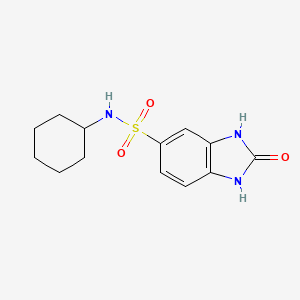 N-cyclohexyl-2-oxo-1,3-dihydrobenzimidazole-5-sulfonamide