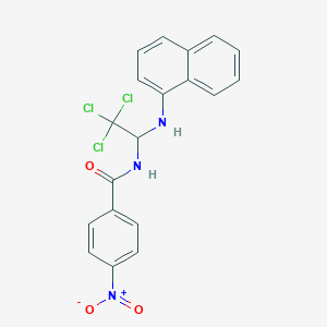 4-nitro-N-[2,2,2-trichloro-1-(1-naphthylamino)ethyl]benzamide