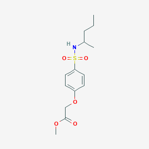 Methyl 2-[4-(pentan-2-ylsulfamoyl)phenoxy]acetate