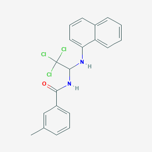3-methyl-N-[2,2,2-trichloro-1-(1-naphthylamino)ethyl]benzamide