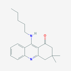 molecular formula C20H26N2O B412538 3,3-dimethyl-9-(pentylamino)-3,4-dihydro-1(2H)-acridinone 