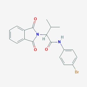 molecular formula C19H17BrN2O3 B412542 N-(4-bromophenyl)-2-(1,3-dioxo-1,3-dihydro-2H-isoindol-2-yl)-3-methylbutanamide 