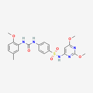 N-(2,6-dimethoxy-4-pyrimidinyl)-4-({[(2-methoxy-5-methylphenyl)amino]carbonyl}amino)benzenesulfonamide