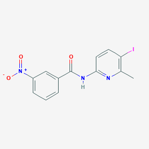 molecular formula C13H10IN3O3 B4125459 N-(5-iodo-6-methylpyridin-2-yl)-3-nitrobenzamide 