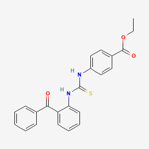 ethyl 4-({[(2-benzoylphenyl)amino]carbonothioyl}amino)benzoate