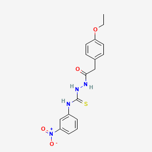 2-[(4-ethoxyphenyl)acetyl]-N-(3-nitrophenyl)hydrazinecarbothioamide