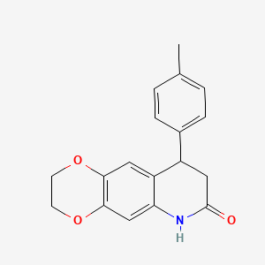 9-(4-methylphenyl)-2,3,8,9-tetrahydro[1,4]dioxino[2,3-g]quinolin-7(6H)-one