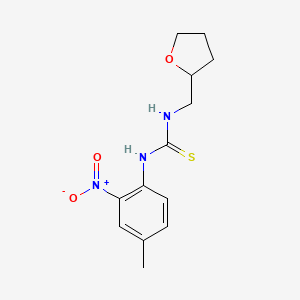 1-(4-Methyl-2-nitrophenyl)-3-(tetrahydrofuran-2-ylmethyl)thiourea