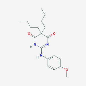 5,5-dibutyl-2-(4-methoxyanilino)-1H-pyrimidine-4,6-dione