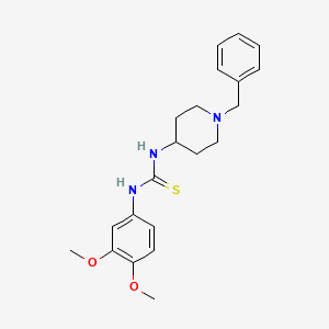 N-(1-benzyl-4-piperidinyl)-N'-(3,4-dimethoxyphenyl)thiourea