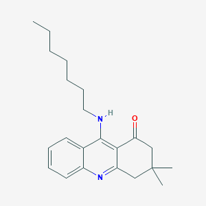 molecular formula C22H30N2O B412556 9-(heptylamino)-3,3-dimethyl-3,4-dihydro-1(2H)-acridinone CAS No. 300691-00-3