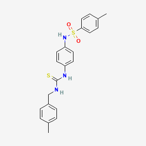 4-methyl-N-[4-({[(4-methylbenzyl)amino]carbonothioyl}amino)phenyl]benzenesulfonamide