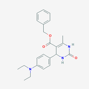 molecular formula C23H27N3O3 B412558 Benzyl 4-[4-(diethylamino)phenyl]-6-methyl-2-oxo-1,2,3,4-tetrahydropyrimidine-5-carboxylate 
