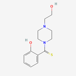 [4-(2-Hydroxyethyl)piperazin-1-yl]-(2-hydroxyphenyl)methanethione