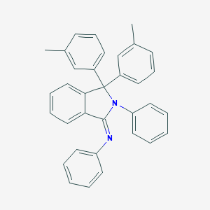 N-[3,3-bis(3-methylphenyl)-2-phenyl-2,3-dihydro-1H-isoindol-1-ylidene]-N-phenylamine