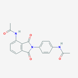 N-{4-[4-(acetylamino)-1,3-dioxo-1,3-dihydro-2H-isoindol-2-yl]phenyl}acetamide