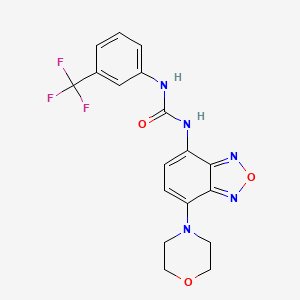 N-(7-MORPHOLINO-2,1,3-BENZOXADIAZOL-4-YL)-N'-[3-(TRIFLUOROMETHYL)PHENYL]UREA