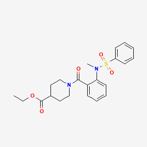 ethyl 1-{2-[methyl(phenylsulfonyl)amino]benzoyl}-4-piperidinecarboxylate