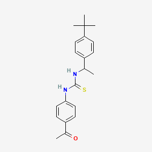 1-(4-Acetylphenyl)-3-[1-(4-tert-butylphenyl)ethyl]thiourea