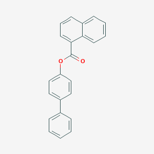 molecular formula C23H16O2 B412570 [1,1'-Biphenyl]-4-yl 1-naphthoate 