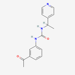 N-(3-ACETYLPHENYL)-N'-[1-(4-PYRIDYL)ETHYL]UREA