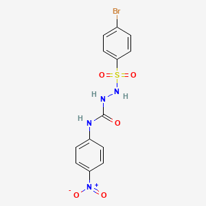 2-[(4-bromophenyl)sulfonyl]-N-(4-nitrophenyl)hydrazinecarboxamide