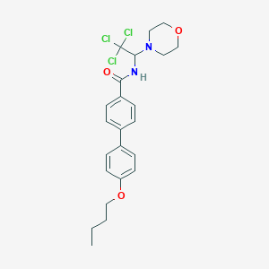 molecular formula C23H27Cl3N2O3 B412575 4-(4-Butoxyphenyl)-N-(2,2,2-trichloro-1-morpholinoethyl)benzamide 