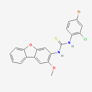 molecular formula C20H14BrClN2O2S B4125759 N-(4-bromo-2-chlorophenyl)-N'-(2-methoxydibenzo[b,d]furan-3-yl)thiourea 