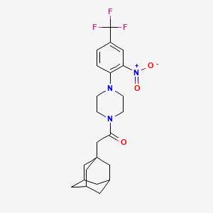 1-(1-adamantylacetyl)-4-[2-nitro-4-(trifluoromethyl)phenyl]piperazine