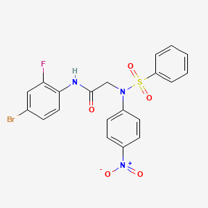 N~1~-(4-bromo-2-fluorophenyl)-N~2~-(4-nitrophenyl)-N~2~-(phenylsulfonyl)glycinamide