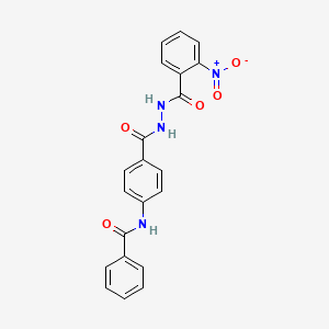 N-(4-{[2-(2-nitrobenzoyl)hydrazino]carbonyl}phenyl)benzamide