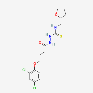 2-[4-(2,4-dichlorophenoxy)butanoyl]-N-(tetrahydrofuran-2-ylmethyl)hydrazinecarbothioamide