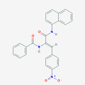 N-{2-{4-nitrophenyl}-1-[(1-naphthylamino)carbonyl]vinyl}benzamide