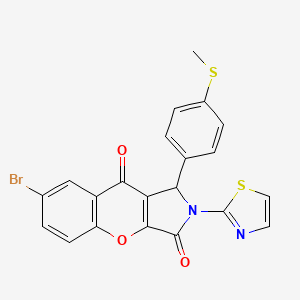 7-bromo-1-[4-(methylthio)phenyl]-2-(1,3-thiazol-2-yl)-1,2-dihydrochromeno[2,3-c]pyrrole-3,9-dione