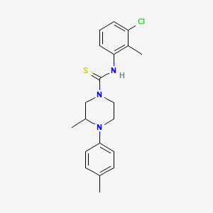 N-(3-chloro-2-methylphenyl)-3-methyl-4-(4-methylphenyl)piperazine-1-carbothioamide