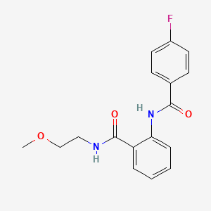 2-[(4-fluorobenzoyl)amino]-N-(2-methoxyethyl)benzamide