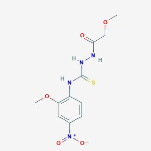 2-(methoxyacetyl)-N-(2-methoxy-4-nitrophenyl)hydrazinecarbothioamide