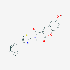 N-[4-(2-adamantyl)-1,3-thiazol-2-yl]-6-methoxy-2-oxo-2H-chromene-3-carboxamide