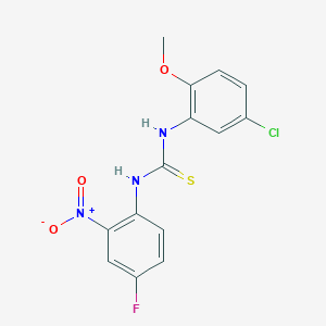 1-(5-Chloro-2-methoxyphenyl)-3-(4-fluoro-2-nitrophenyl)thiourea