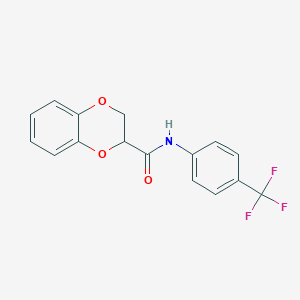 N-[4-(trifluoromethyl)phenyl]-2,3-dihydro-1,4-benzodioxine-3-carboxamide