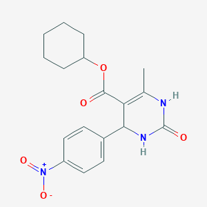 Cyclohexyl 6-methyl-4-(4-nitrophenyl)-2-oxo-1,2,3,4-tetrahydropyrimidine-5-carboxylate