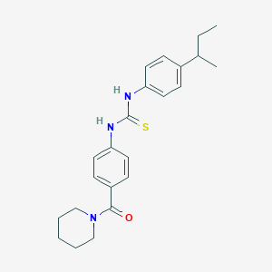 N-(4-sec-butylphenyl)-N'-[4-(1-piperidinylcarbonyl)phenyl]thiourea