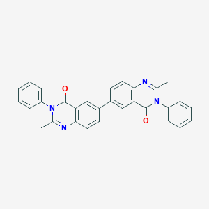 molecular formula C30H22N4O2 B412598 2,2'-dimethyl-3,3'-diphenyl-6,6'-bis[4(3H)-quinazolinone] 