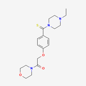 4-({4-[(4-ethyl-1-piperazinyl)carbonothioyl]phenoxy}acetyl)morpholine